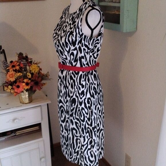 NEW Dressbarn Black and White Dress - Picture 5 of 11